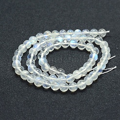 Natural Rainbow Moonstone Beads Strands&nbsp;G-P342-02B-6mm-A