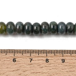 Natural Moss Agate Beads Strands&nbsp;G-G731-08-8mm-01