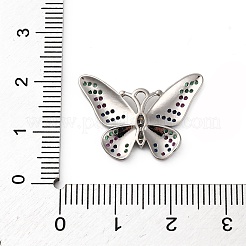 Brass Micro Pave Cubic Zirconia Pendants&nbsp;KK-P308-37P