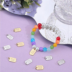12Pcs 2 Colors Brass Pendants&nbsp;ZIRC-BBC0002-93
