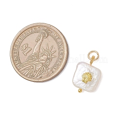 Baroque Natural Nucleated Pearl Keshi Pearl Pendants&nbsp;PALLOY-JF04833