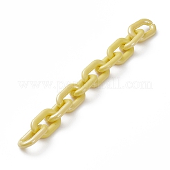 Handmade Opaque Acrylic Cable Chains&nbsp;AJEW-JB00853