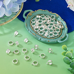 50Pcs Tibetan Style Alloy Tube Bails&nbsp;TIBE-TAD0001-01S