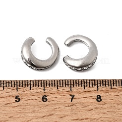 304 Stainless Steel Rhinestone Cuff Earrings for Women&nbsp;EJEW-A165-01P