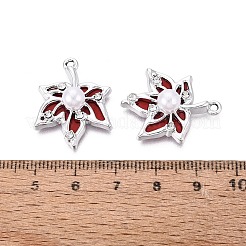 Alloy with ABS Imitation Pearl & Crystal Rhinestone & Acrylic Pendants&nbsp;PALLOY-Q466-04P-03