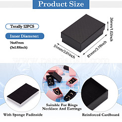 Rectangle Cardboard Paper Jewelry Box&nbsp;CON-TAC0015-01F
