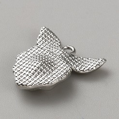 White Series Love Bow Alloy Acrylic Pendant&nbsp;PALLOY-WH0115-01P-12