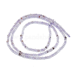 Natural Purple Phantom Quartz Purple Lodolite Quartz Beads Strands&nbsp;G-G106-A29-01