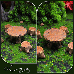 1Set 5Pcs Resin Stump Tables & Chairs Display Decorations&nbsp;DJEW-SP0001-25