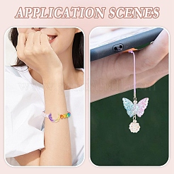 60Pcs 2 Styles Transparent & Opaque UV Plating Acrylic Beads&nbsp;PACR-YW0001-30