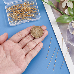 100Pcs Brass Ball Head Pins&nbsp;KK-BBC0024-33