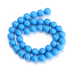 Dyed Natural Mashan Jade Beads Strands&nbsp;DJDA-E266-10mm-02