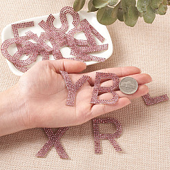 Glitter Hotfix Rhinestone Iron on Patches&nbsp;DIY-CD0001-10B