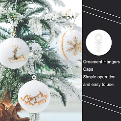 200Pcs Plastic Foam Ornaments Hanger Caps&nbsp;FIND-AR0003-42B