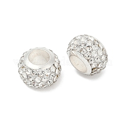 Alloy Rhinestone Clay Pave Beads&nbsp;ALRI-D300-03S-08