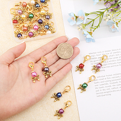 24Pcs 12 Colors Acrylic Imitation Pearl Pendant Decorations&nbsp;HJEW-CA0001-49
