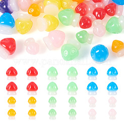 30Pcs 2 Styles Luminous Resin Mushroom Ornament&nbsp;RESI-TA0004-04A