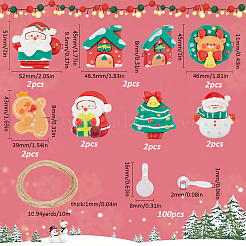 Christmas Resin Cabochons&nbsp;RESI-SC0005-76