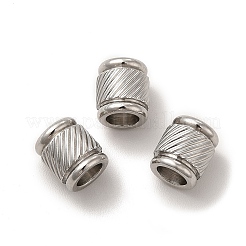 Non-Tarnish 201 Stainless Steel European Beads&nbsp;STAS-M089-02P