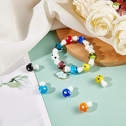 Mushroom Handmade Lampwork Beads&nbsp;LAMP-NB0001-08