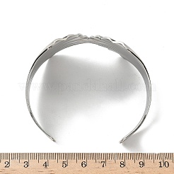 304 Stainless Steel Cuff Bangles for Women&nbsp;BJEW-G750-01P
