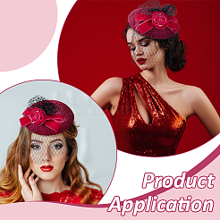 Polyester French Beret for Women&nbsp;AJEW-WH0248-760F