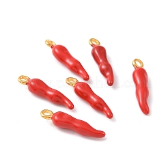 Brass Enamel Pendants&nbsp;X-PALLOY-H003-1G