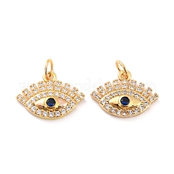 Brass Micro Pave Cubic Zironia Pendants&nbsp;KK-D065-05G