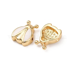 Brass Enamel Beads&nbsp;KK-K408-06G