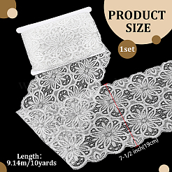 1Pc Spandex with Nylon Lace Edge Trim Ribbon&nbsp;OCOR-FG0003-45A