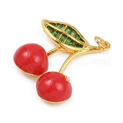 Brass Enamel Pendants&nbsp;LS-KK-K405-01A-G