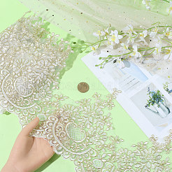 3.3Yards Polyester Lace Triming Ribbons&nbsp;SRIB-GF0001-57B