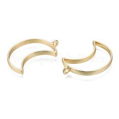 Matte Style Rack Plating Alloy Open Back Bezel Pendants&nbsp;X-PALLOY-S047-39C-FF