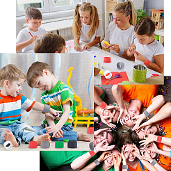 10Pcs 5 Colors Silicone Covered Iron Flip Wraps Holder Clips&nbsp;BJEW-NB0001-04