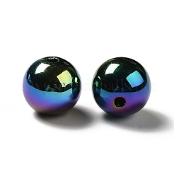 UV Plating Rainbow Iridescent Acrylic Beads&nbsp;PACR-D070-01C