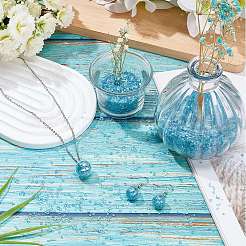 Transparent Electroplate Crushed Glass Craft&nbsp;GLAA-SC0001-98C-01
