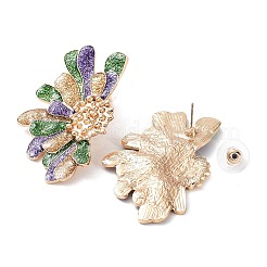 Carnival Theme Glitter Zinc Alloy Stud Earrings&nbsp;LS-EJEW-D087-02KCG