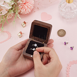2-Slot Wooden Finger Ring Storage Boxes&nbsp;CON-WH0089-110B