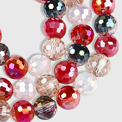 4 Strands Electroplate Glass Bead Strands&nbsp;GLAA-PA0001-09A