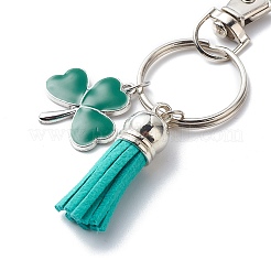 Saint Patrick's Day Alloy Enamel Clover & Hat Pendant Keychain&nbsp;KEYC-JKC00391