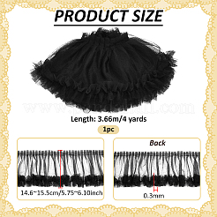4Yards Polyester Pleated Lace Trim&nbsp;OCOR-PH0007-69B