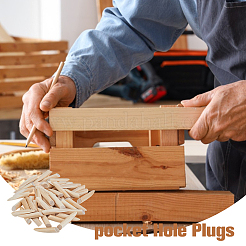 1 Set Solid Wood Pocket Hole Plugs&nbsp;FIND-FH0009-66