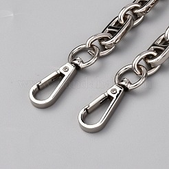 Zinc Alloy Pig Nose Oval Link Chain Purse Chains&nbsp;DIY-WH0816-078P