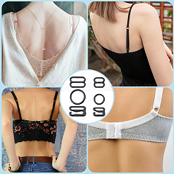 300Pcs 6 Styles Iron Underwear Strap Buckles&nbsp;FIND-GF0009-50B