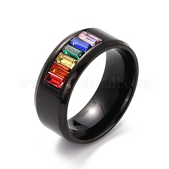 Rainbow Pride Finger Ring&nbsp;RJEW-M140-02EB