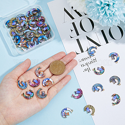 54Pcs 9 Styles Alloy Printed Pendants&nbsp;FIND-DC0003-77