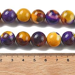 Natural Multi-Color Agate Beads Strands&nbsp;G-A261-B20-14mm