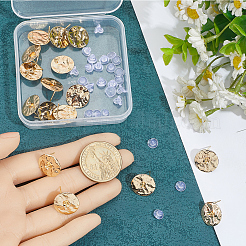 20Pcs Brass Stud Earring Findings&nbsp;KK-BBC0023-12