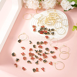 2 Sets Alloy Enamel Charms&nbsp;ENAM-TA0002-81