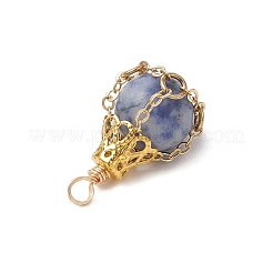 Natural Rose Quartz/Unakite/Black Stone/Blue Spot Jasper/White Jade Pendants&nbsp;PALLOY-JF03396